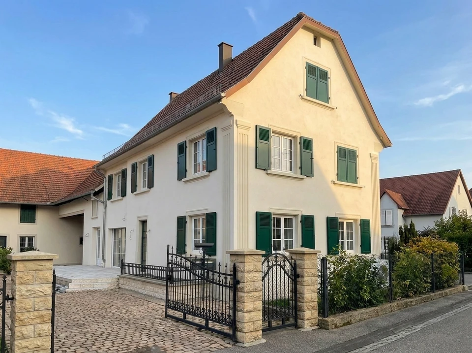Deux professionnels du bâtiment examinent des plans architecturaux sur un chantier de construction intérieur